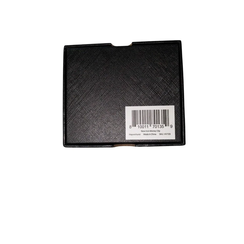 Hayvenhurst Wallet for Men Iron Slim RFID Blocking Metal Wallet with Money Clip